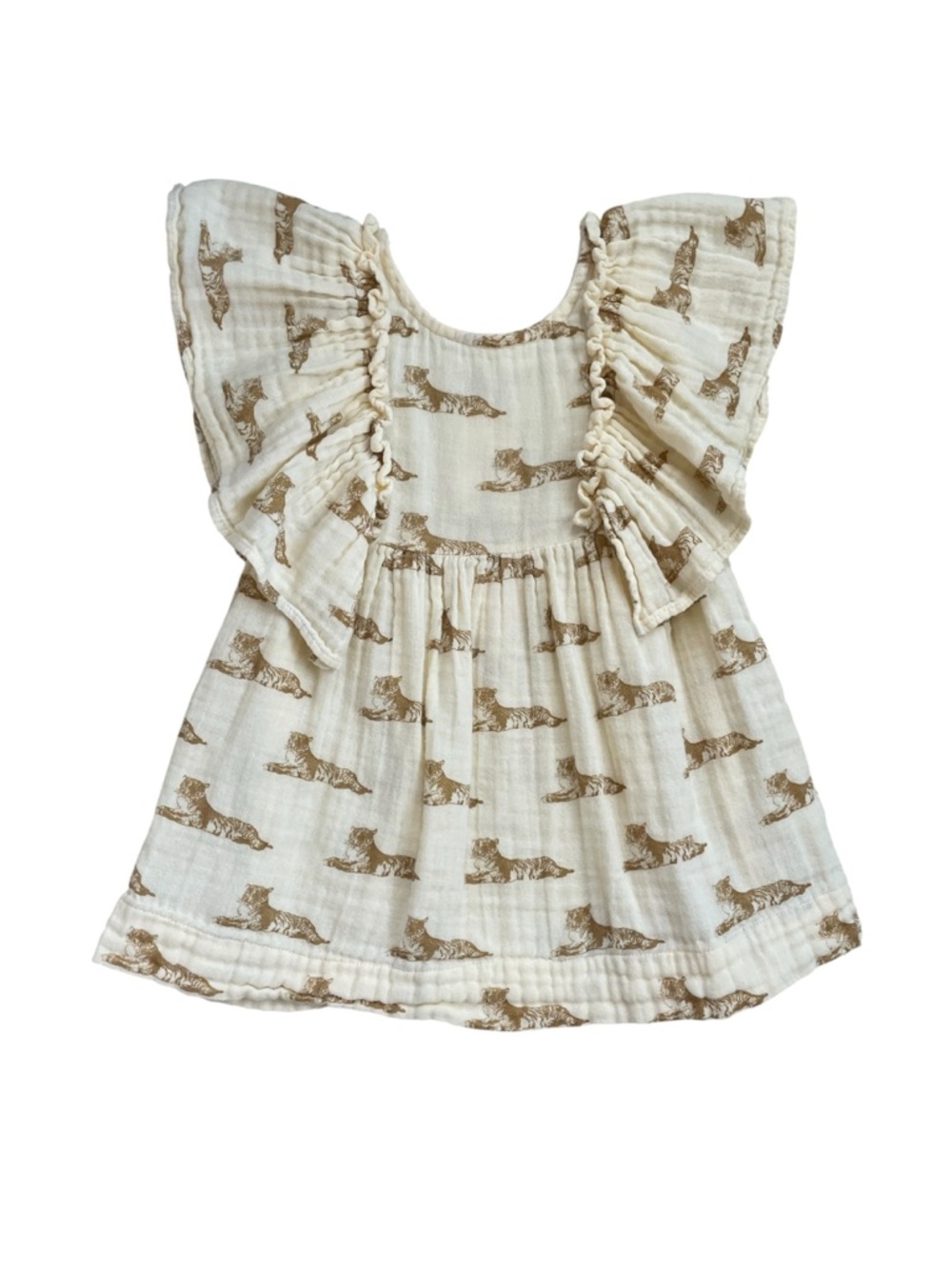 Kate Quinn Tiny Tigers Organic Cotton Gauze Dress